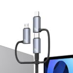 USAMS Cable 6in1 Fast charging 240W 1.2m Data Cable Digital dispay Aluminum Alloy Sufeng Series (SJ7 - imagine 4