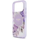 Etui Guess IML Flower & Tonal Circle      MagSafe do iPhone 17 Pro fioletowy - imagine 6