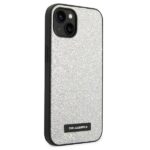 Karl Lagerfeld KLHCP14SG2ELS iPhone 14/ 15 / 13 6,1" hardcase silver Glitter Plaque Logo - imagine 4