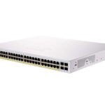 Cisco CBS250-48P-4G | Switch | 48x RJ45 1000Mb/s PoE, 4x SFP, Rack, 370W