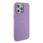 Guess GUHMP15LPSAHMCU iPhone 15 Pro 6.1" purple hardcase Saffiano MagSafe - imagine 4