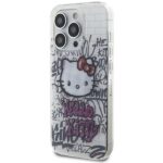 Hello Kitty HKHCP15XHDGPHT iPhone 15 Pro Max 6.7" white hardcase IML Kitty On Bricks Graffiti - imagine 2