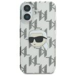 Karl Lagerfeld KLHCP16SHKLPKHT iPhone 16 6.1" transparent hardcase IML Karl Head Electr - imagine 3