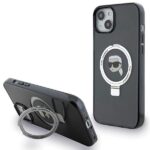 Karl Lagerfeld KLHMP15MHMRSKHK iPhone 15 Plus / 14 Plus 6.7" black hardcase Ring Stand Karl He