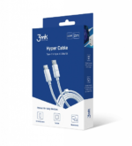 3MK Hyper Cable USB-C/USB-C 2m 100W White - imagine 7