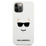 Karl Lagerfeld KLHCP12LSLCHWH iPhone 12 Pro Max 6,7" hardcase white Silicone Choupette - imagine 3