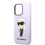 Karl Lagerfeld KLHCP14LSNIKBCU iPhone 14 Pro 6,1" hardcase purple Silicone Ikonik - imagine 6