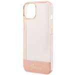 Guess GUHCP14SHGCOP iPhone 14 / 15 / 13 6.1" pink hardcase Translucent - imagine 6
