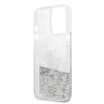 Karl Lagerfeld KLHCP13XGCFS iPhone 13 Pro Max 6,7" silver hardcase Liquid Glitter Choupette F - imagine 7