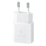 Mains charger Samsung EP-T1510XW 15W Fast Charge + USB-C to USB-C cable white - imagine 3