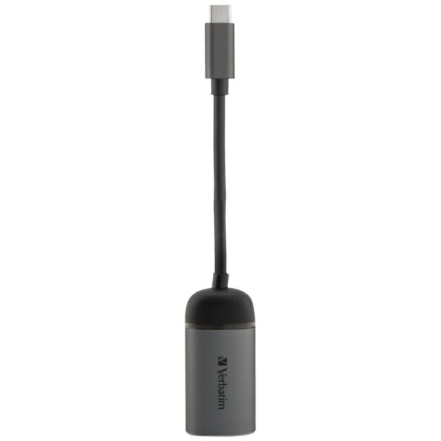 Verbatim Adapter USB-C - Eternetaluminum 49146 - imagine 2