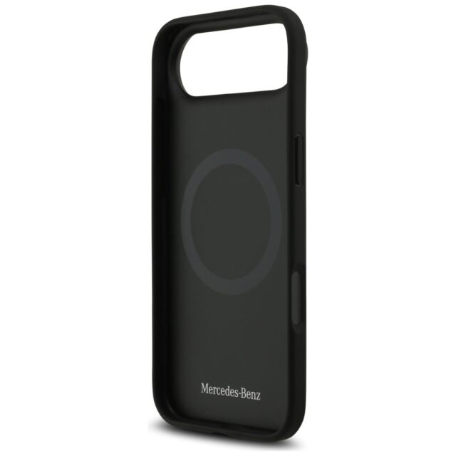 Mercedes Leather Large Laurel Leave MagSafe Case for iPhone Air Black - imagine 7