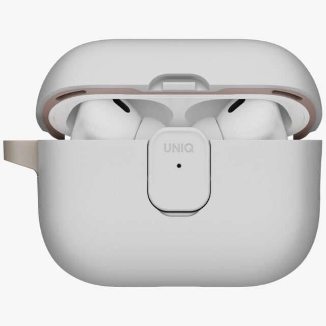 Case UNIQ Clyde for AirPods Pro 3 gen grey-khaki - imagine 2