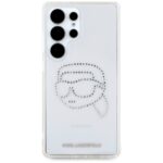 Case Karl Lagerfeld Rhinestones Karl Head Logo Samsung Galaxy S25 Ultra transparent - imagine 3