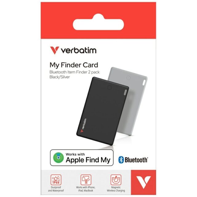Verbatim My Finder Card Bluetooth Black Silver/Black Silver - Tracking Device 2pcs MYFCR-0 - imagine 8