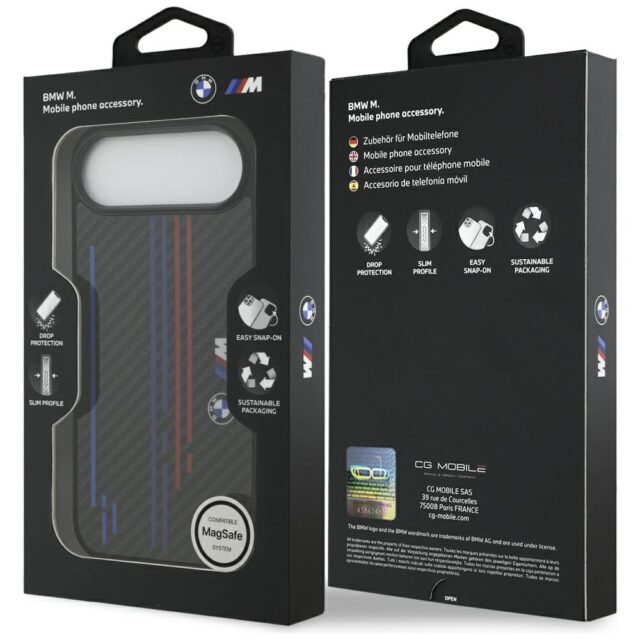 Case BMW M Kevlar Lines & Logo MagSafe for iPhone Air black - imagine 6