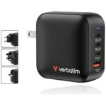 Wall Charger Verbatim Mini GaN 100W 3xUSB-C PD/1x USB-A QC black 32231 - imagine 6