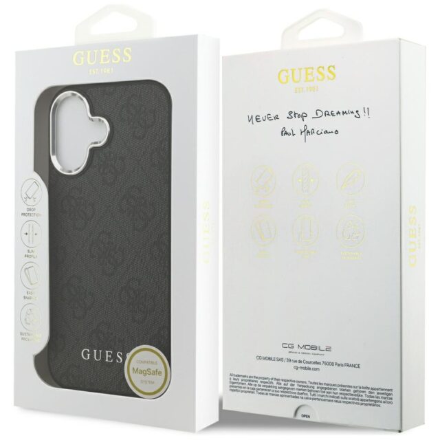 Case Guess 4G Classic Logo MagSafe for iPhone 17 black - imagine 8