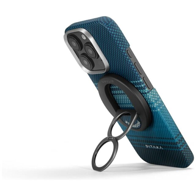 Magnetic holder PITAKA MagEZ Grip 3 MagSafe for phone moonrise - imagine 8