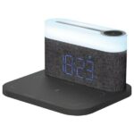Proove 3-in-1 Bedside lamp + Alarm clock Day & Night LED 1200mAh 3W inductive charging 15W dark gray
