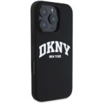 DKNY DKHMP16LSNYACH iPhone 16 Pro 6.3" black hardcase Silicone White Printed Logo MagSafe - imagine 4