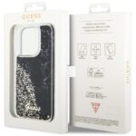 Guess GUHCP14LLCSGSGK iPhone 14 Pro 6.1" black hardcase Liquid Glitter Marble - imagine 8