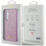 Guess GGUHCS24MHGGSHU S24+ S926 purple hardcase Glitter Script - imagine 8
