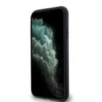 DKNY DKHMN61PSHRPSK iPhone 11 / Xr 6.1 inch black hardcase Leather Monogram Pattern Metal Logo MagSa - imagine 5