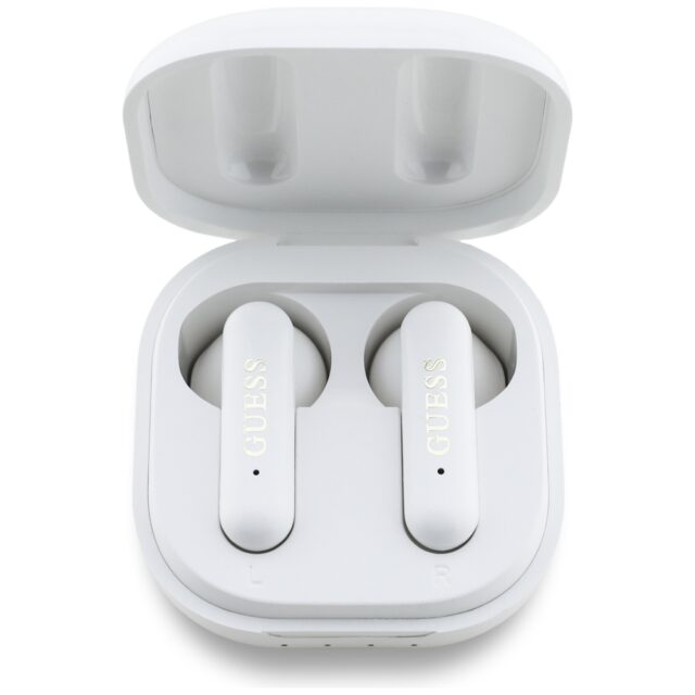 TWS Guess 4G Metal Logo headphones white - imagine 3
