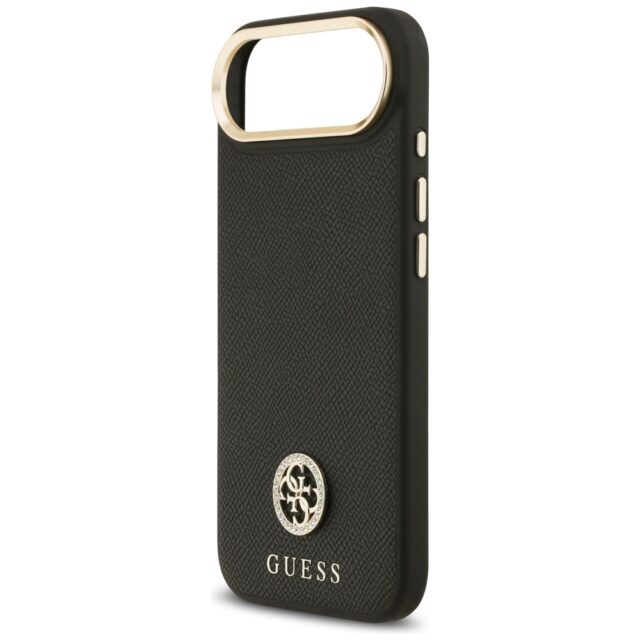 Case Guess Grained Strass Logo MagSafe for iPhone Air black - imagine 6