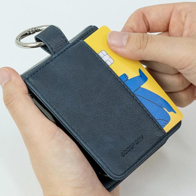 Mercury Basic Diary Case for Samsung Galaxy Z Flip7 Navy Blue - imagine 4