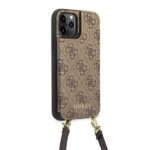 Guess GUHCP12MCB4GB iPhone 12 / 12 Pro 6,1" brown hardcase 4G Crossbody Cardslot - imagine 5