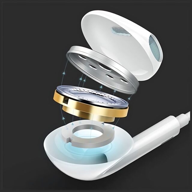 USAMS Stereo Headphones EP-24 Lightning iPhone 7/8/X/XS/XS Max/XR white HSEP2401 - imagine 2