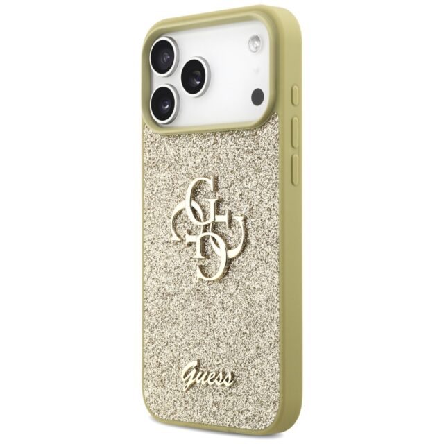 Guess Fixed Glitter Big 4G case for iPhone 17 Pro Max gold - imagine 2
