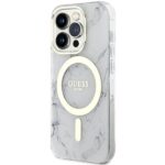 Guess GUHMP14XPCUMAH iPhone 14 Pro Max 6.7" white hardcase Marble MagSafe - imagine 2