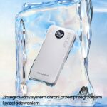 AWEI PowerBank P134K 20000mAh black display + USB/PD/Lightning/MicroUSB cables - imagine 5