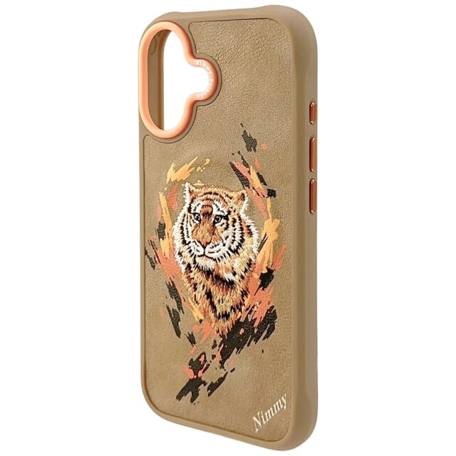Nimmy Tiger MagSafe case for iPhone 17 light brown - imagine 3