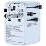 Verbatim Travel Adapter EU/UK/US GaN   2xUSB-C/2xUSB-A/1xUSB-C PD 100W blue 30192 - imagine 6