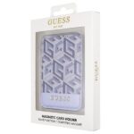 Guess Wallet Card Slot GUWMSHGCFSEB MagSafe GCube stripe blue - imagine 6