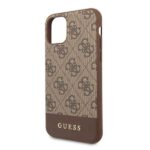 Guess GUHCN61G4GLBR iPhone 11 6,1" / Xr brown hard case 4G Stripe Collection - imagine 3