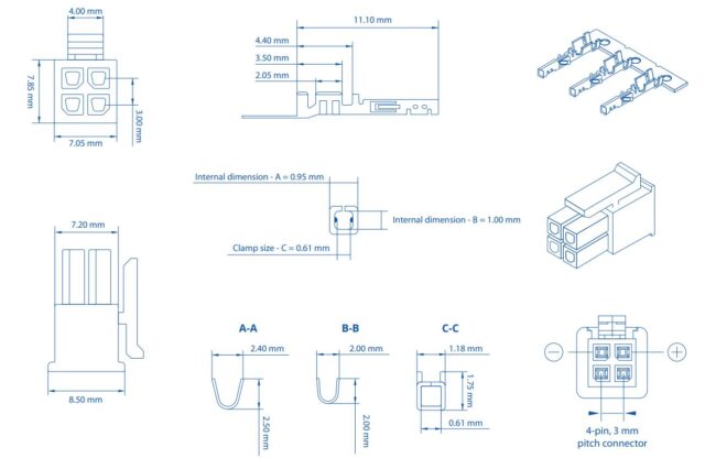 Teltonika PR4MK04K | 4-pin plug | 4 Pin, PR4MK04K model for Teltonika routers - imagine 2