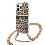 Guess GUHCP13LKBCLE iPhone 13 Pro / 13 6,1" Leopard hardcase Gold Strap - imagine 2