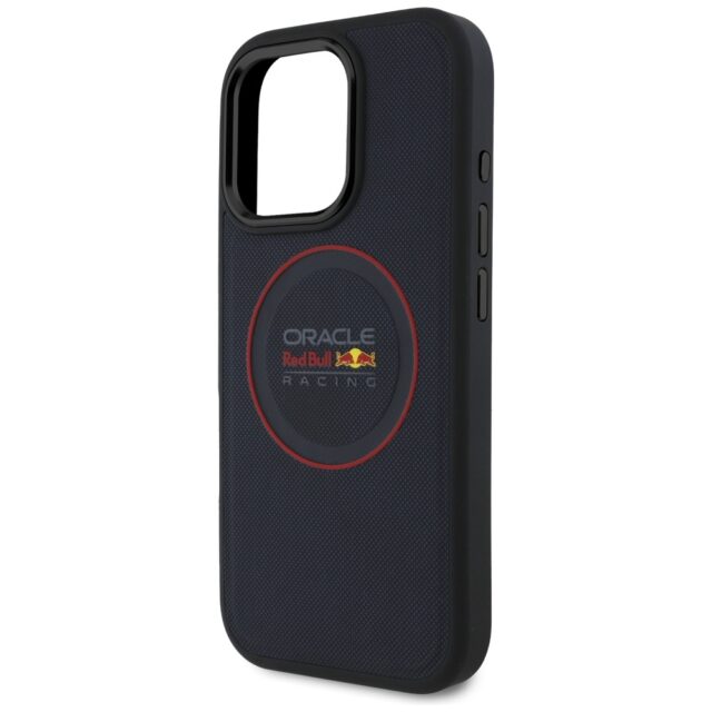 Red Bull RBHMP16L24PUILVR iPhone 16 Pro  6.3" hardcase navy Leather Red Ring MagSafe - imagine 6