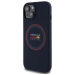 Red Bull RBHMP15S24SIILVR iPhone 15 6.1" hardcase navy Silicone Red Ring MagSafe - imagine 2