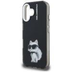 Case Karl Lagerfeld IML Aquarelle        Choupette & Logo for iPhone 16 black - imagine 6
