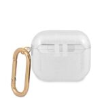 Guess GUA3UCG4GT AirPods 3 coverTransparent Glitter Collection - imagine 2