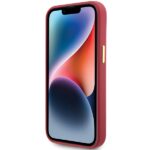 Guess GUHCP15SSMBSLM iPhone 15 / 14 / 13 6.1" magenta hardcase Silicone Script Metal Logo & Frame - imagine 5