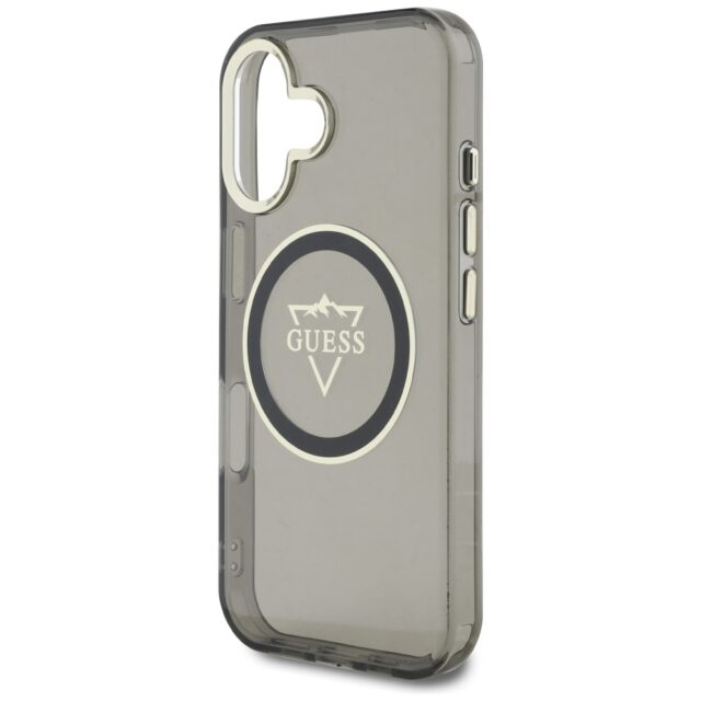 Case Guess IML Metal Mountain Logo MagSafe for iPhone 16 black - imagine 6
