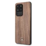 Mercedes MEHCS69VWOLB S20 Ultra G988 hard case brown Wood Line Walnut - imagine 2