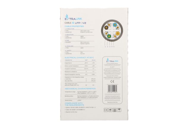 Extralink CAT6 UTP (U/UTP) V2 Indoor | Twisted pair | 305M - imagine 4